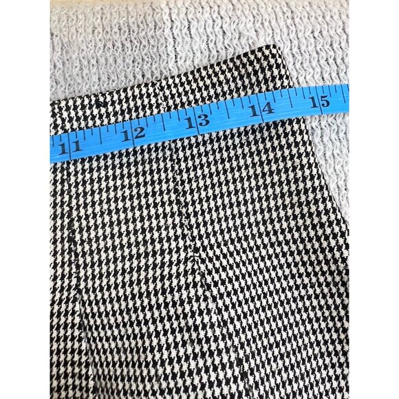 Cathy Hardwick Women's Vintage Houndstooth Midi Pencil Skirt Rayon Size‎ 10 USA - Picture 6 of 8